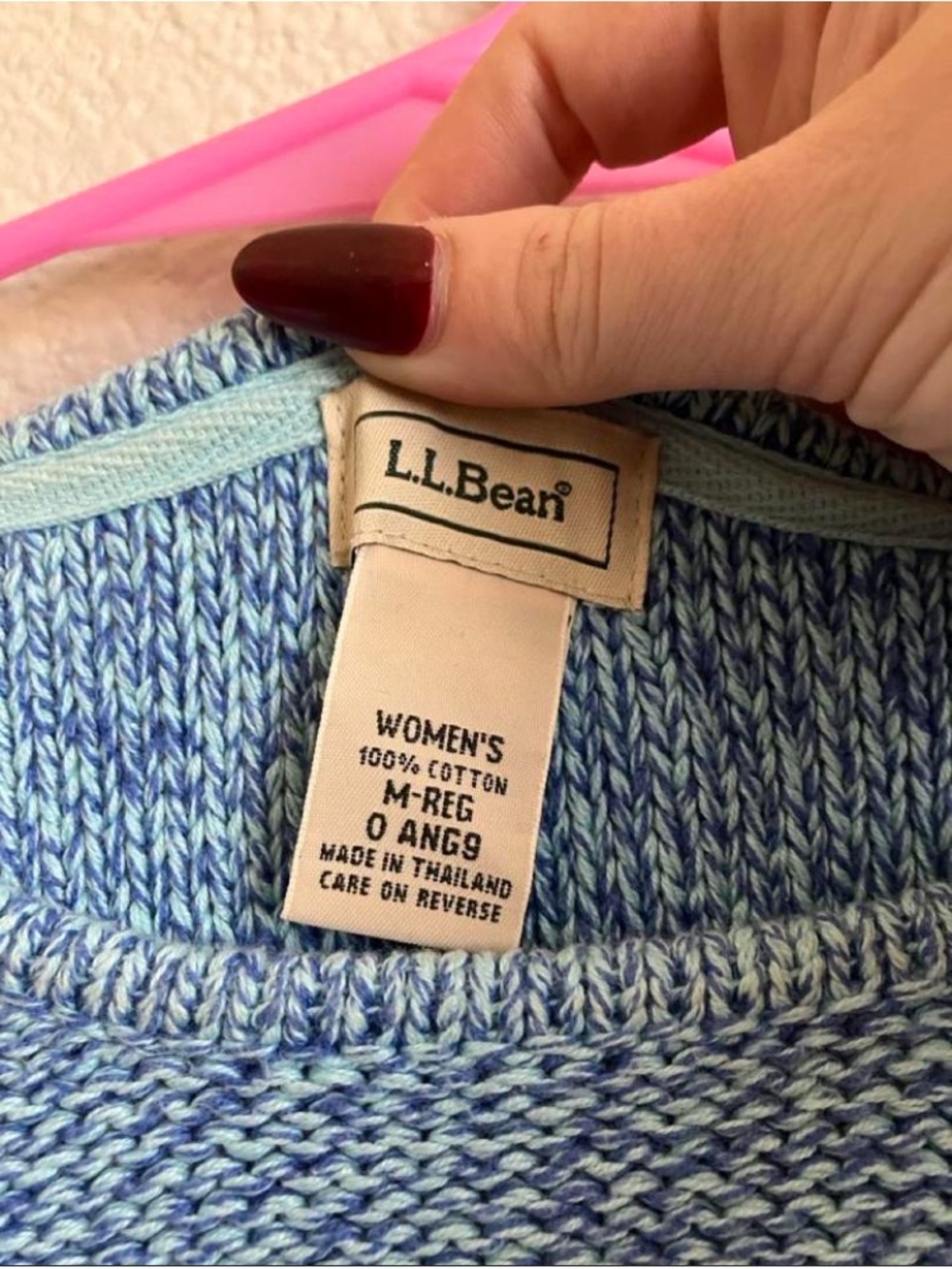 L.L Bean Light Blue Crewneck Sweater - Picture 2 of 3